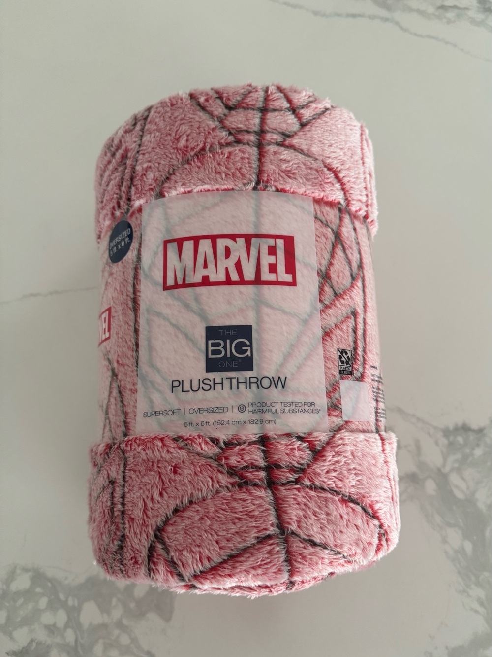 Marvel Spiderman Blanket Spider-Man Plush Throw